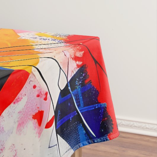 Wild Retro T-rex Dinosaur Fusion Tischdecke (Beispiel)