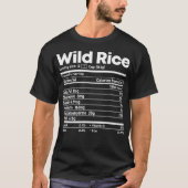 Wild Rice Nutrition Facts Funny Erntedank Chris T-Shirt (Vorderseite)