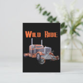 Wild Ride Postkarte (Stehend Vorderseite)