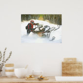Wild Ride Snowmobile Print Poster (Küche)