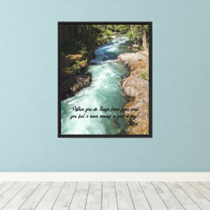 Wild River Rumi Poetry Verse Leinwanddruck