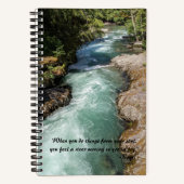 Wild River Rumi Poetry Verse Notizblock (Vorderseite)