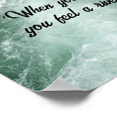 Wild River Rumi Poetry Verse Poster (Ecke)