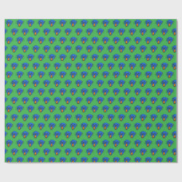 Wild Roar Gift Wrap - Blaues Panther-Muster Geschenkpapier