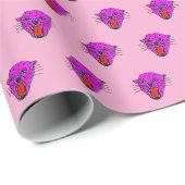 Wild Roar Gift Wrap - Pink Panther Pattern Geschenkpapier (Rolleneckpunkt)