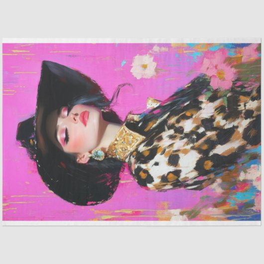 Wild Rodeo Glam Decoupage Seidenpapier (Vorderseite)