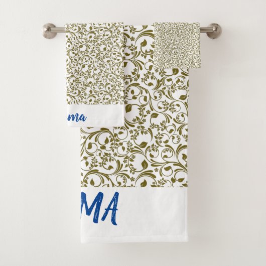 Wild Romantic Field Blue butterflies Badhandtuch Set (Insitu)