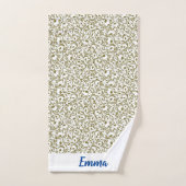 Wild Romantic Field Blue butterflies Badhandtuch Set (Handtuch)