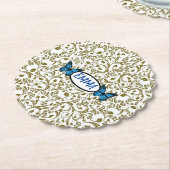 Wild Romantic Field Blue butterflies Untersetzer (angewinkelt)