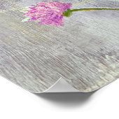 Wild rosa Blume Poster (Ecke)