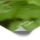 Wild rosa Geranium Blume Print Poster (Ecke)