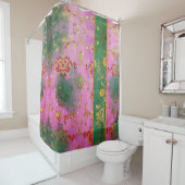 Wild rosa Grunge Damask - Duschvorhang (Beispiel)