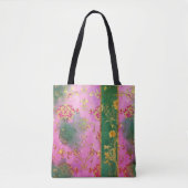 Wild rosa Grunge Damask - Tote Beutel Tasche (Vorderseite)