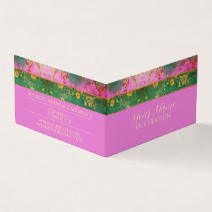 Wild rosa Grunge Damask - Visitenkarte, PreisTag Visitenkarten