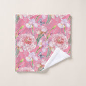Wild rosa Roses Badetuch Set (Waschlappen)