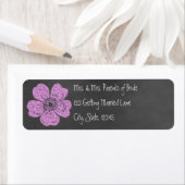 Wild rosa Roses Chalkboard Avery Label (Insitu)