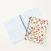 Wild Rose Aquarell Spiral Notebook Notizblock (Innenseite)