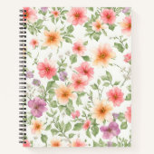 Wild Rose Aquarell Spiral Notebook Notizblock (Vorderseite)
