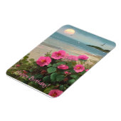 Wild Rose Beach Geburtstag Magnet (Linke Seite)