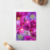 Wild Rose Collage Mitteilungskarte (Vorderseite/Rückseite Beispiel)