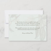 Wild Rose Foto Hochzeit Danke Karte (Rückseite)