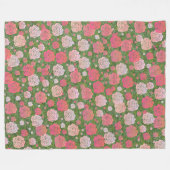 Wild Rose Garden Fleecedecke (Vorderseite (Horizontal))