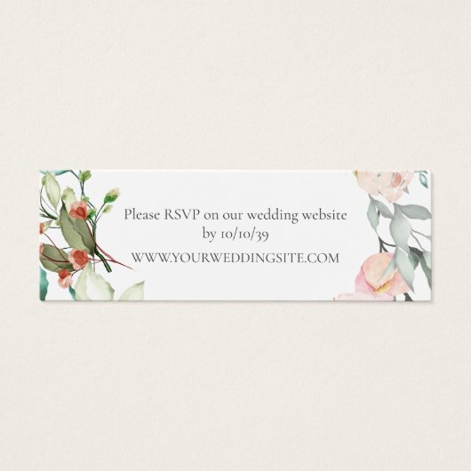 Wild Rose Garland Wedding Website UAWG (Vorderseite)