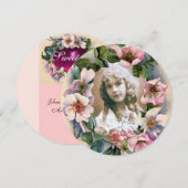 WILD-ROSE KROWN 16 CIRCLE-FOTOVORLAGE EINLADUNG (Vorne/Hinten)