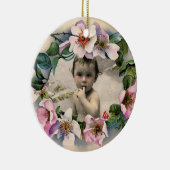 WILD-ROSE, PINK GEM BABY SHOWER FOTO-VORLAGE KERAMIKORNAMENT (Rechts)