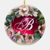 WILD-ROSE, PINK GEM BABY SHOWER FOTO-VORLAGE KERAMIKORNAMENT (Hinten)