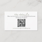 Wild Rose Sage Wedding QR Enclosure Card Begleitkarte (Vorderseite)