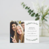 Wild Rosemary Botanical Werden Sie meine Bridesmai Einladungspostkarte (Stehend Vorderseite)