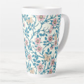Wild roses and butterflies /pink/blue/off white milchtasse (Rechte Ecke)