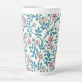 Wild roses and butterflies /pink/blue/off white milchtasse (Vorderseite)