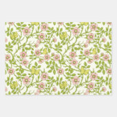 Wild roses and butterflies /pink/pale green/yellow geschenkpapier set (Vorderseite 3)