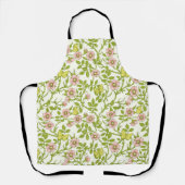 Wild roses and butterflies /pink/pale green/yellow schürze (Vorderseite)