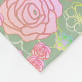 Wild Roses Fleecedecke (Ecke)