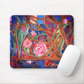 Wild roses mousepad (Mit Mouse)