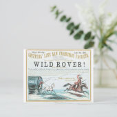 Wild Rover Clipper Postkarte (Stehend Vorderseite)