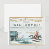 Wild Rover Clipper Postkarte (Vorne/Hinten)