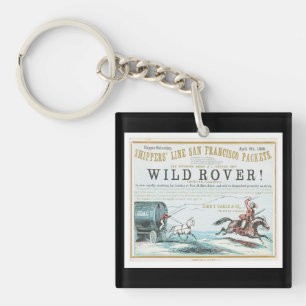 Wild Rover Klipper-Segelschiff Schlüsselanhänger