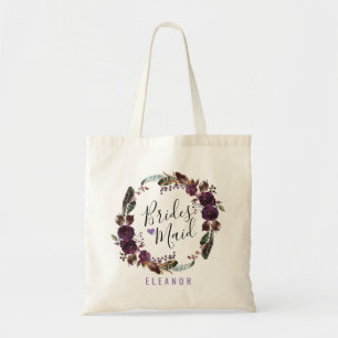 Wild Royal Bloom Bouquet Bridesmaid Tragetasche