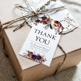 Wild Royal Bloom | Dankeschön Geschenkanhänger