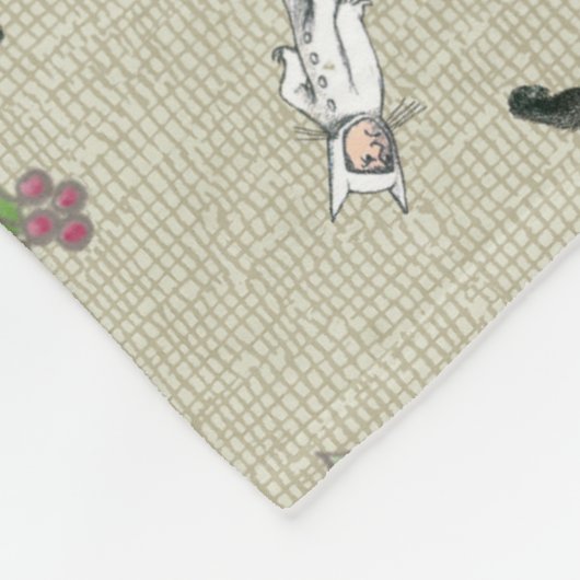 Wild Rumpus Holiday Pattern Fleecedecke (Ecke)