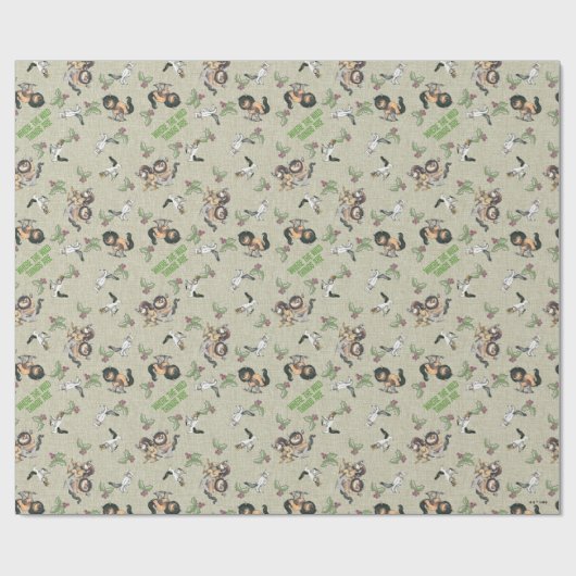 Wild Rumpus Holiday Pattern Geschenkpapier (Flach)