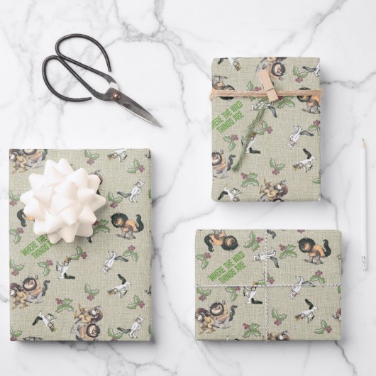 Wild Rumpus Holiday Pattern Geschenkpapier Set (Vorderseite)