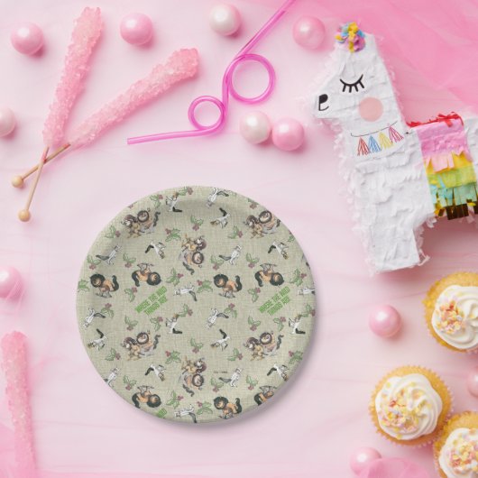 Wild Rumpus Holiday Pattern Pappteller (Party)