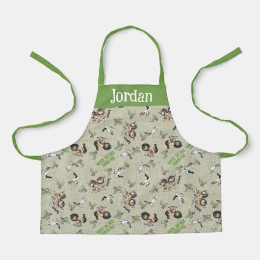 Wild Rumpus Holiday Pattern Schürze (Vorderseite)