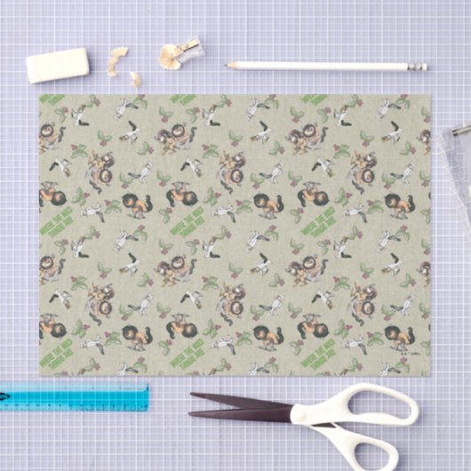 Wild Rumpus Holiday Pattern Seidenpapier (Handwerk)