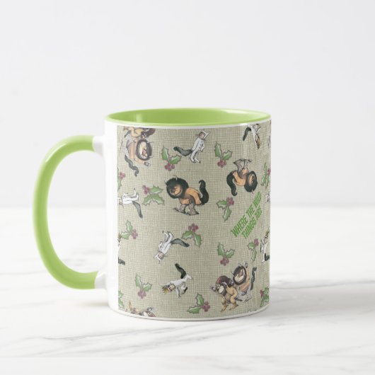 Wild Rumpus Holiday Pattern Tasse (Links)